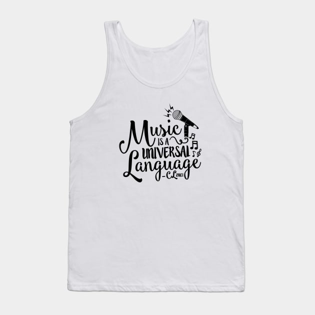 Music is a Universal Language - CL Tank Top by skeletonvenus